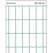 Grillage soudé vert 1m00x25m maille 100x50