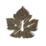 PLATINE FEUILLE DE VIGNE 120x120mm