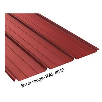 TOLE DE BARDAGE ROUGE 5mx1m