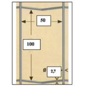 Grillage galvanisé Ht 1m80 Lg.25ml