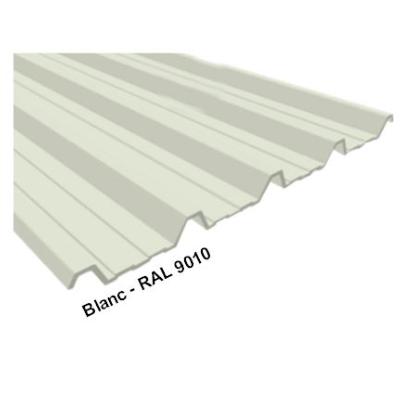 TOLE DE BARDAGE BLANCHE 3mx1m